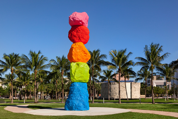 Arte Fuse: The BASS Museum Officially Unveils Ugo Rondinone’s 42 Foot Tall Miami Mountain During ABMB